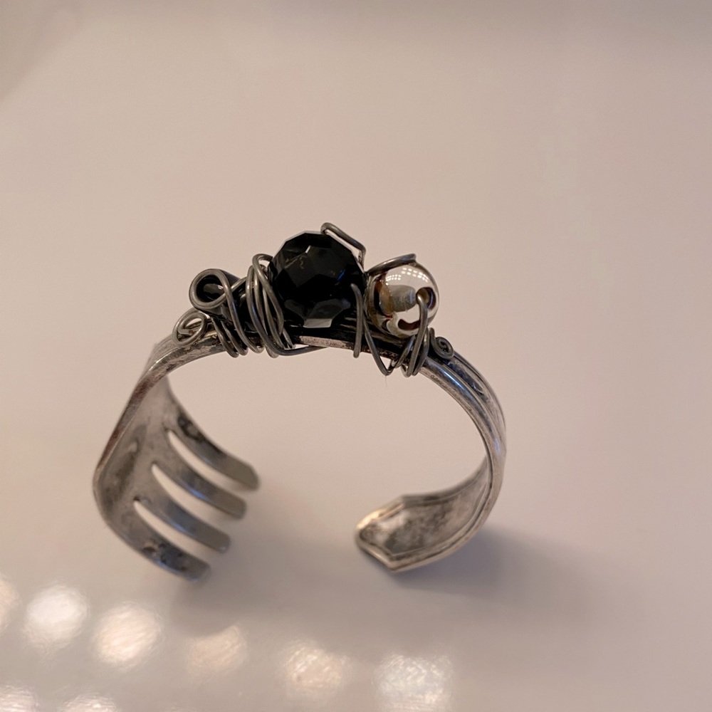 Handmade antique fork bracelet